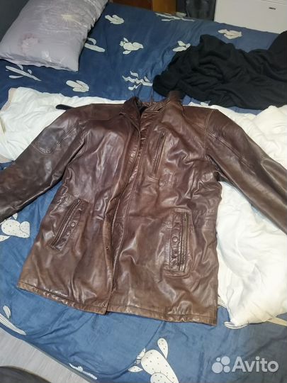 Кожаная куртка мужская