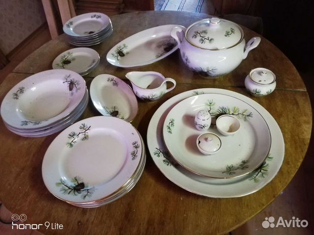 Сервиз столовый Шишки