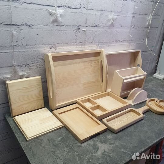 Деревянные изделия (подносы, менажницы)