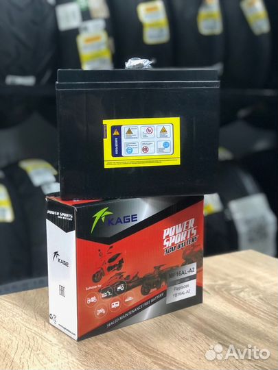 Аккумулятор мото AGM Kage YB16AL