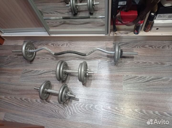Штанга и гантели