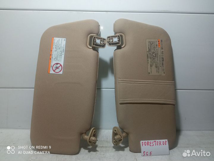 Козырек subaru forester SG5 LH
