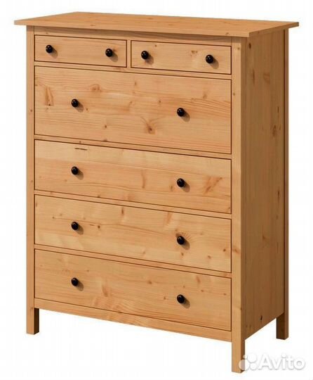 Комод Хемнэс 6 ящиков, деревянный