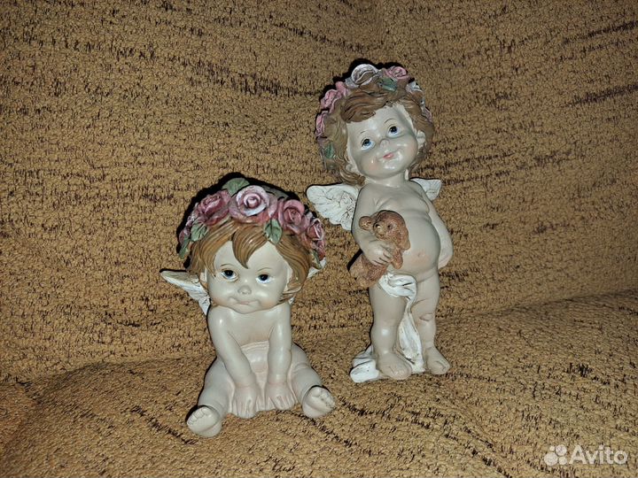 2 фигурки,статуэтки ангелочков