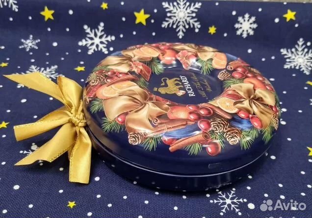 Коробка жестяная круглая