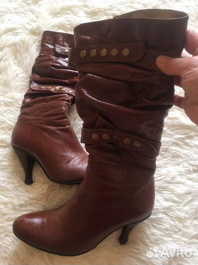 Сапоги натуральная кожа