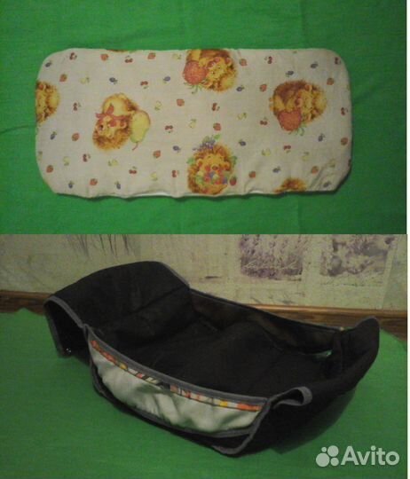 Матрасик и корзина в коляску, санки