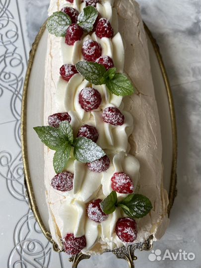 Меренговый рулет