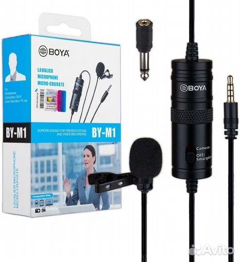 Микрофон петличный Boya M1