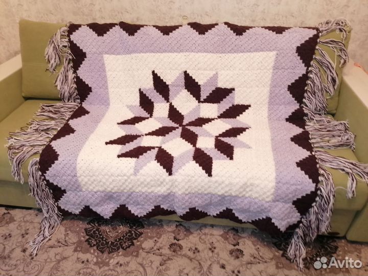 Плед вязаный