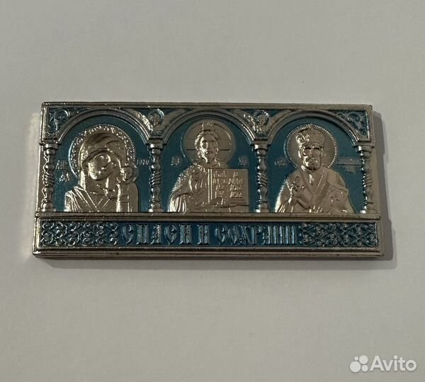 Икона автомобильная Триптих