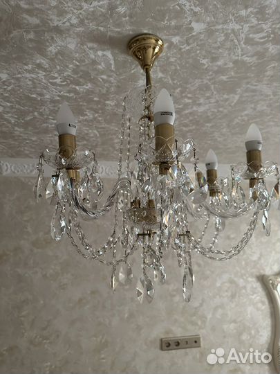 Люстра чешский хрусталь