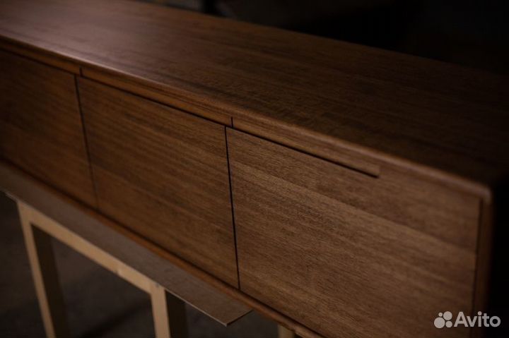 Тв тумба подвесная из массива