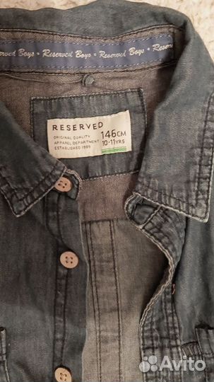 Рубашка джинсовая reserved 134 см