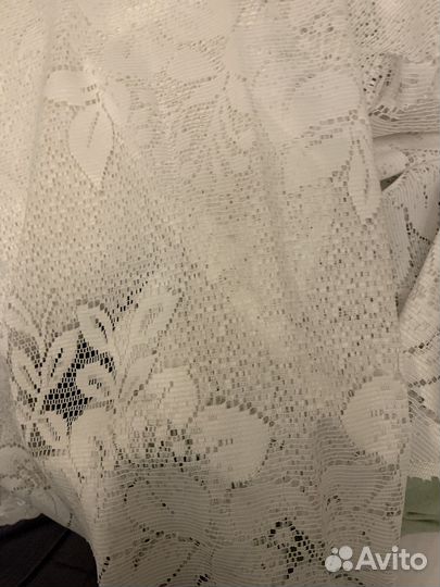 Тюль, занавески с воланом и петлями на окно