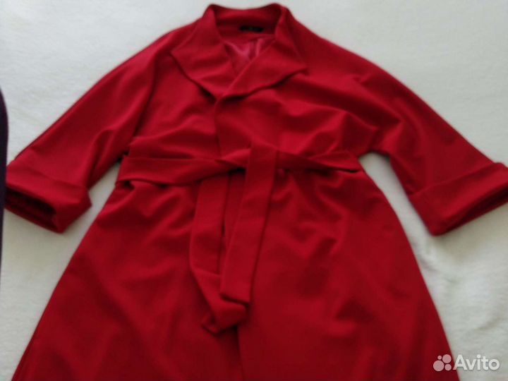 Пальто из трикотажа на подкладке