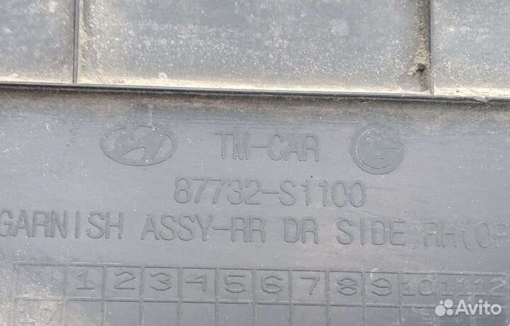 Hyundai Santa Fe 12-18 Накладка двери правая ориги