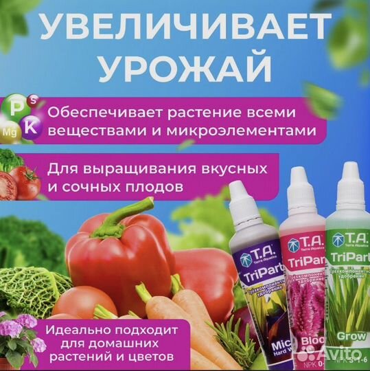 Набор удобрений Terra Aquatica Grow+Bloom+Micro