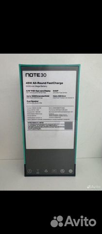 Infinix Note 30, 8/256 ГБ объявление продам