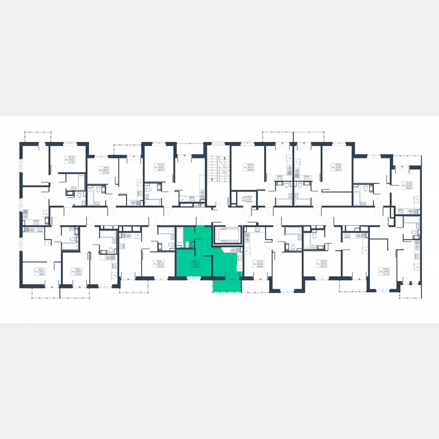 1-к. квартира, 30,1 м², 2/8 эт.