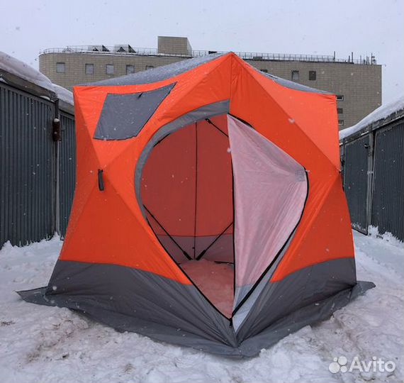 Зимняя палатка куб трехслойная