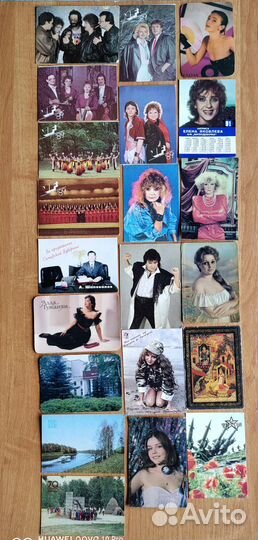 Карманные календарики разных лет