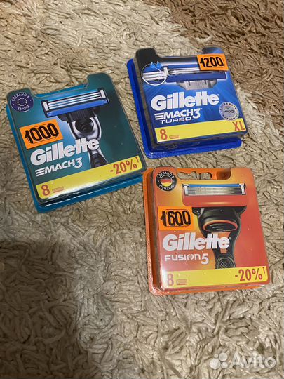 Лезвия для бритья gillette