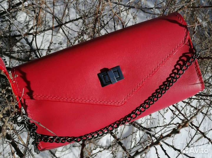 Клатч натуральная кожа