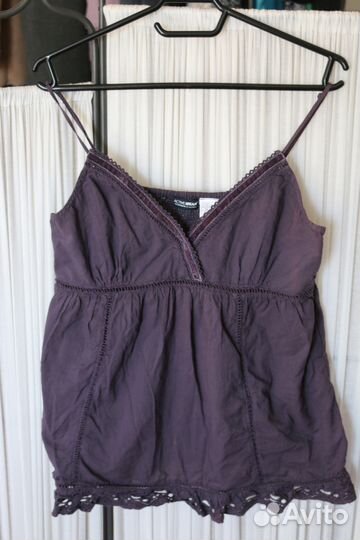 Топ на бретельках летний хлопок