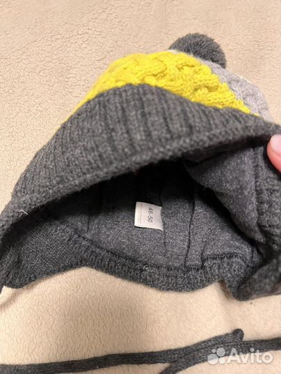 2 Шапки зимние для мальчика 50/52