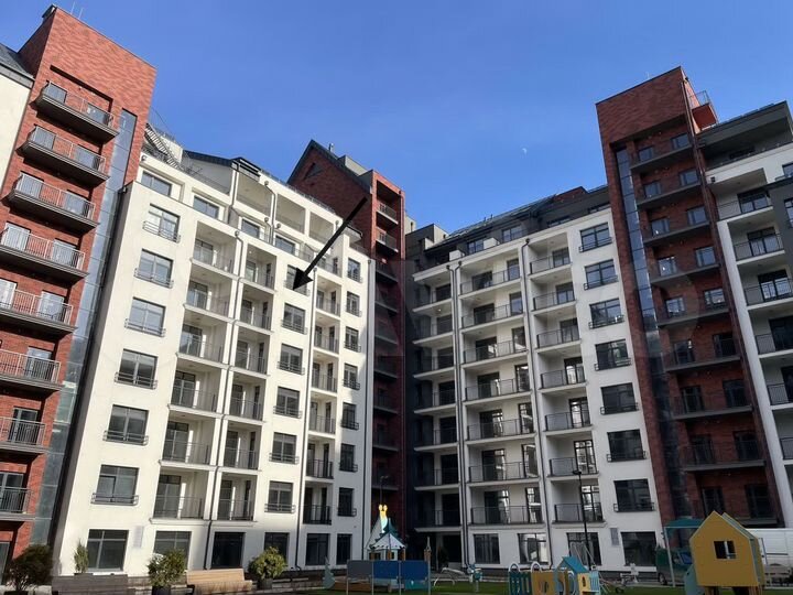 1-к. квартира, 54,3 м², 7/9 эт.