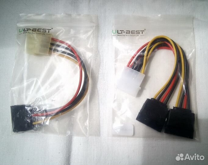 Переходники SATA - Molex, 4 штуки