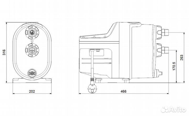 Насосная станция Grundfos scala1 3-45