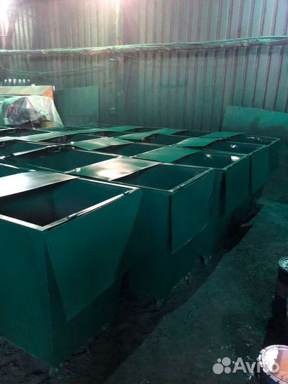 Мусорный бак металлический 1 м3