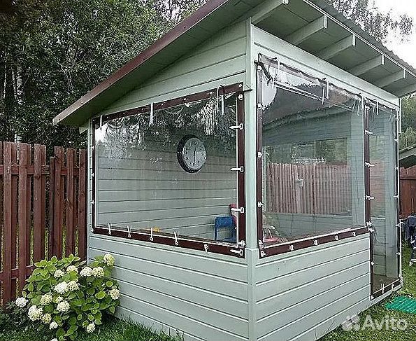 Мягкие окна для террасы, беседки, веранды под ключ