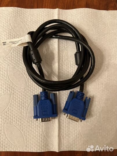 Видеокабель VGA - 1,5 м черный
