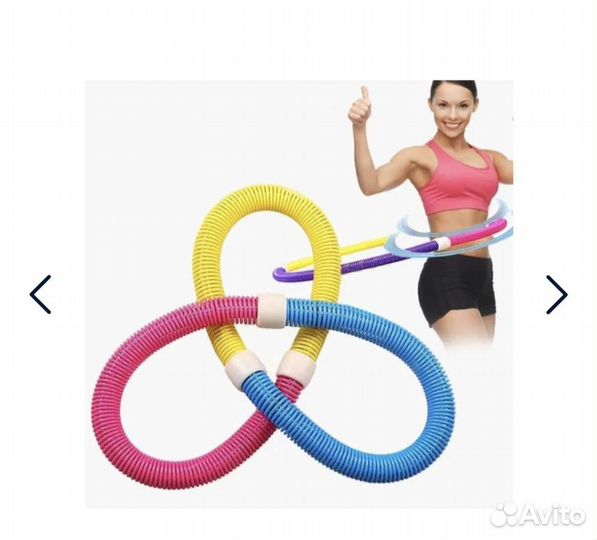 Массажный обруч HoolaHup Эластичный гибкий хулахуп