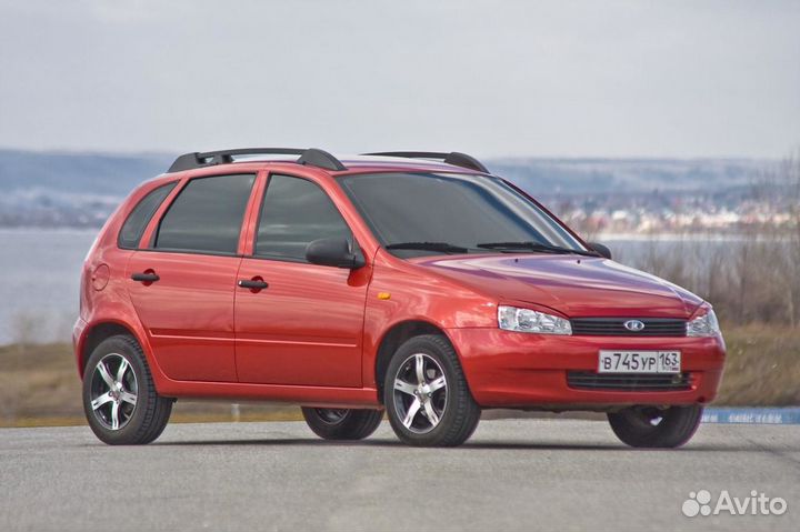 Рейлинги Калина хетчбэк с поперечинами черный