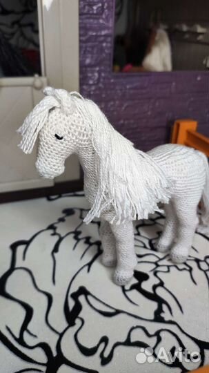 Вязанные лошадки