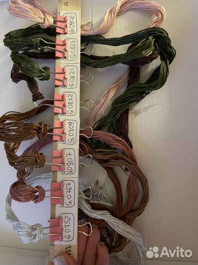 Нитки мулине dmc и гамма