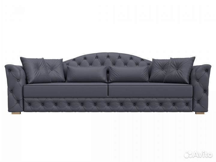 Диван прямой Артис, экокожа, grifon 15 серый