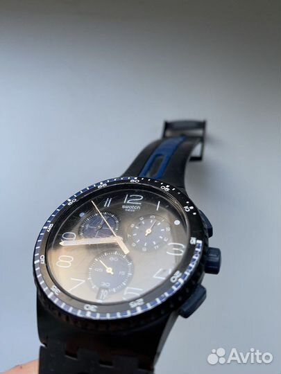 Swatch SR936SW Black Blue Оригинал