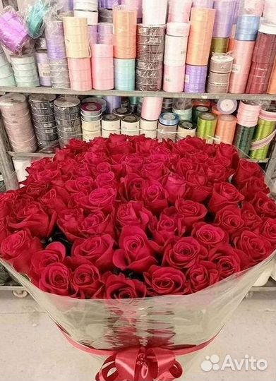 Высокие розы Доставка цветов