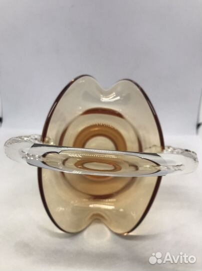 Ваза цветное стекло чехия