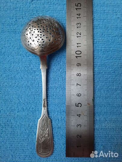 Чайное ситечко из серебра 84*