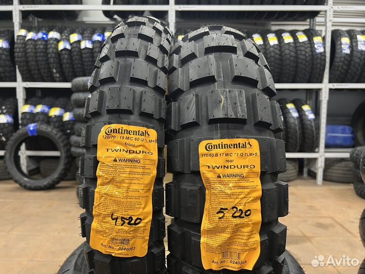 Continental TKC80 Twinduro 120/70-19 и 170/60-17