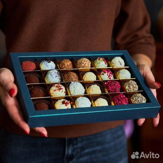 Шоколадный набор трюфелей на 24 конфеты