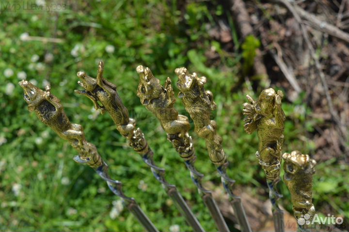 Шампуры подарочные Набор шампуров звери