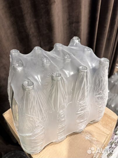 Бутылки стеклянные 1 литр с крышками