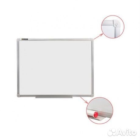 Доска магнитно-маркерная (45х60 см), алюминиевая р